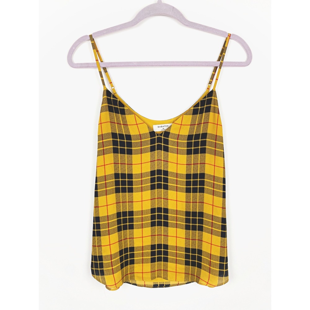 Babaton Aritzia Everly Plaid V-Neck Camisole Tank Top XS